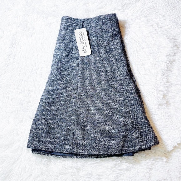 Sissy Boy Flared Wool Alpaca Mohair Blend Knit Skirt SZ M - Picture 5 of 6
